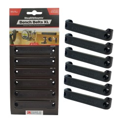 Universal Bench Belts XL, 6-pack, StealthMounts
