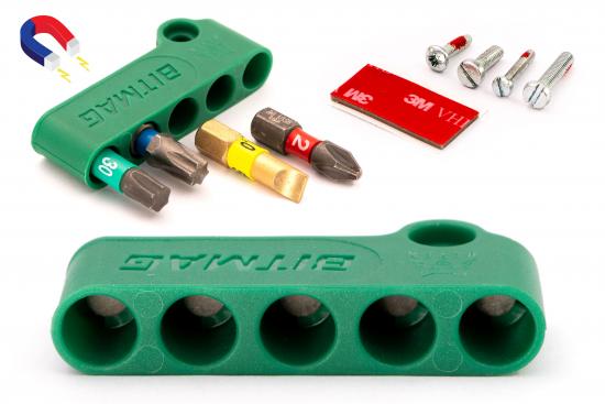 BITMAG™ - composite green, magnetic bit holder
