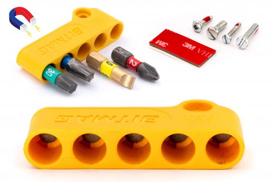 BITMAG™ - composite yellow, magnetic bit holder